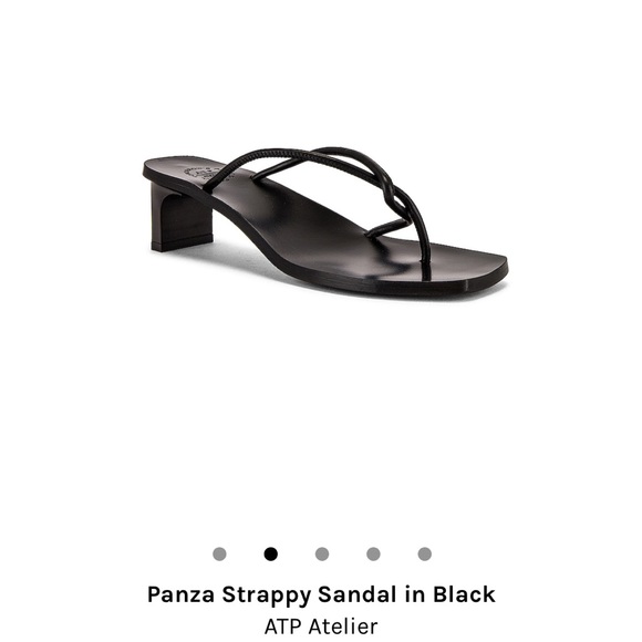 ATP Atelier - Panza Strappy Sandal in Black size 36 - Picture 2 of 5